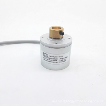 long life hall angular detector rotary angle position sensor P3036-C360V1-LS24H10 5v output 0-5v 360 degree 10 mm aperture